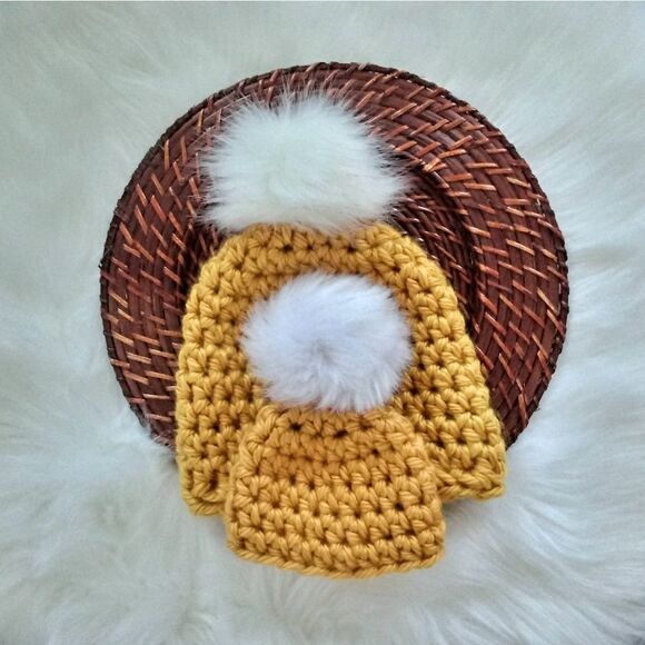 Mommy & Me Chunky Knit Crochet Hat Set - Picture 7 of 7